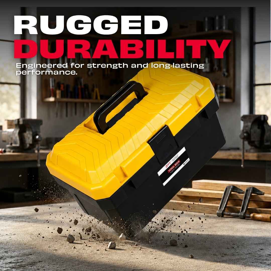 14" Heavy Duty Tool Box – Lightweight, Lockable & Portable - Image 3