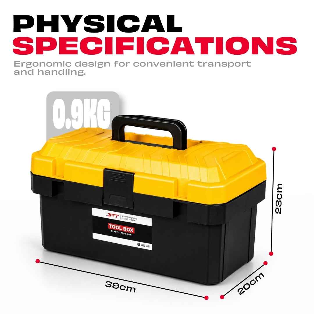 14" Heavy Duty Tool Box – Lightweight, Lockable & Portable - Image 5