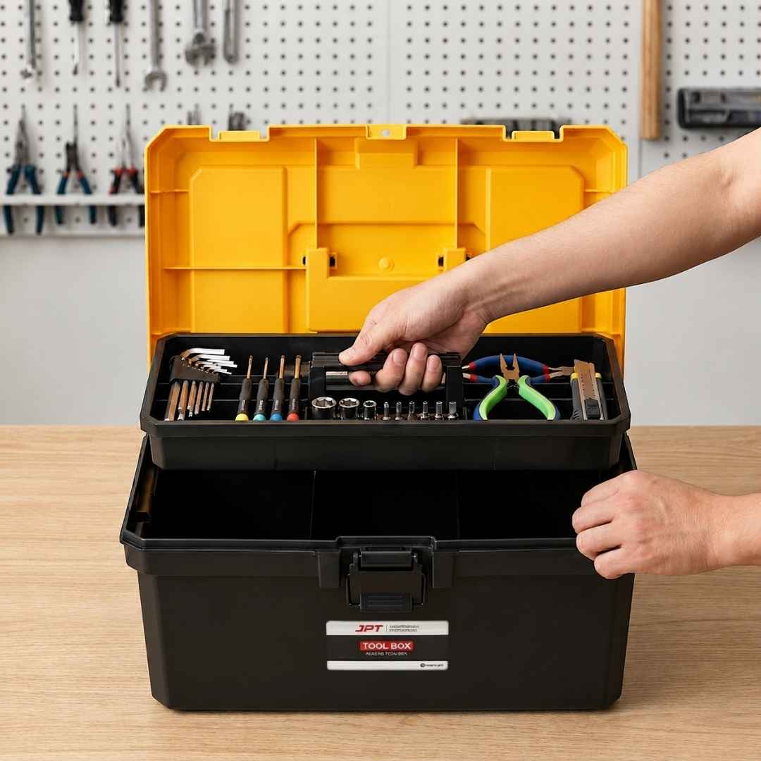 14" Heavy Duty Tool Box – Lightweight, Lockable & Portable - Image 7