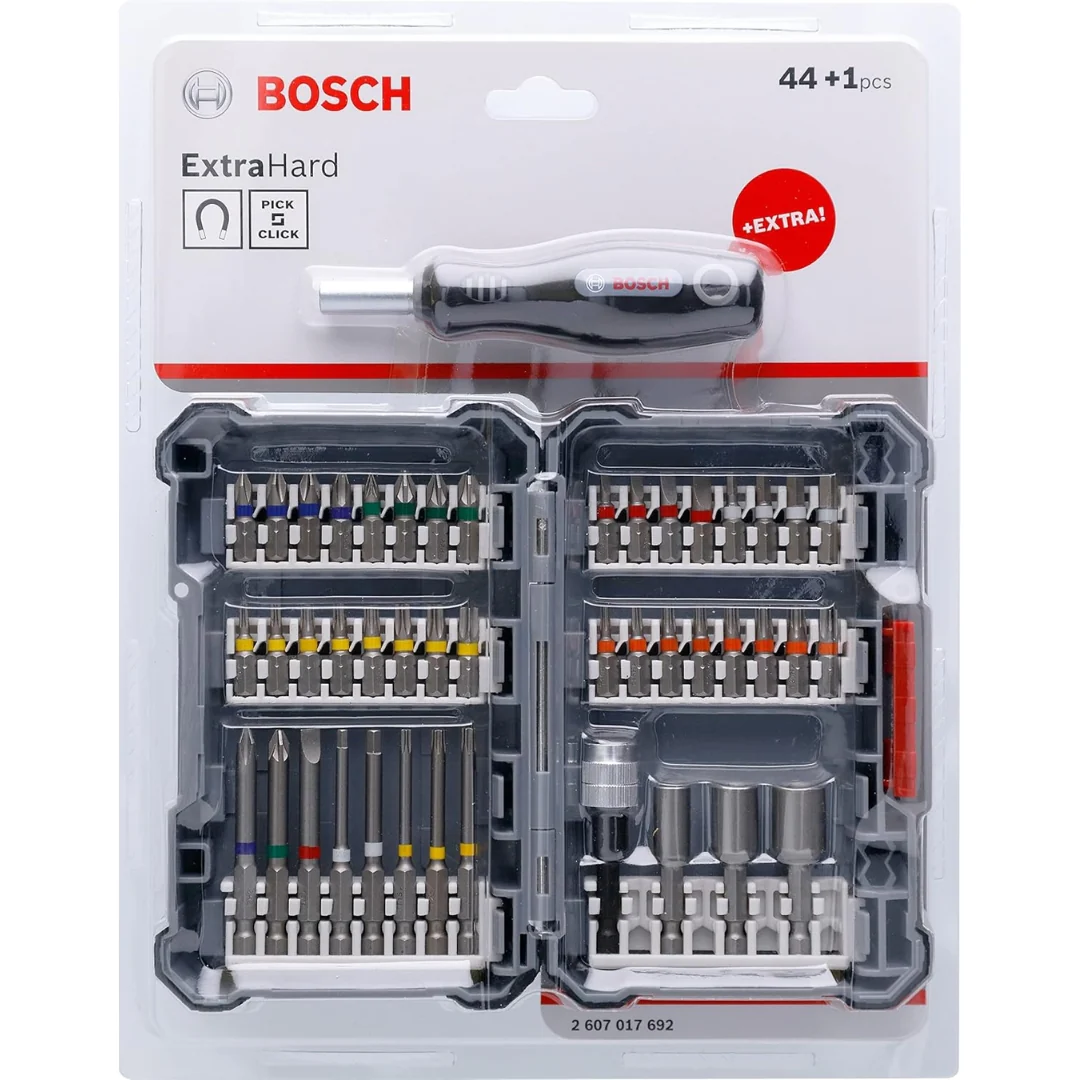 Bosch 44-Piece Pick & Click Extra Hard Mixed Screwdriver Bit Set - Image 3