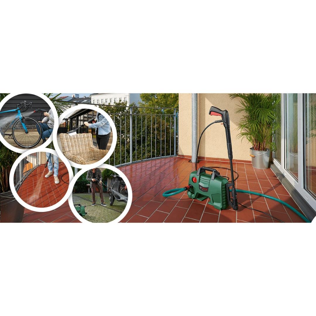 Bosch EasyAquatak 110 Bar Pressure Washer | 1300W Powerful Motor | 330 L/H Water Flow | Compact & Portable | Premium Accessories Included - Image 6