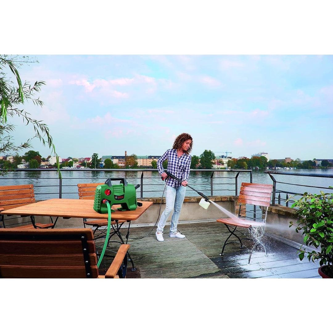 Bosch EasyAquatak 110 Bar Pressure Washer | 1300W Powerful Motor | 330 L/H Water Flow | Compact & Portable | Premium Accessories Included - Image 8
