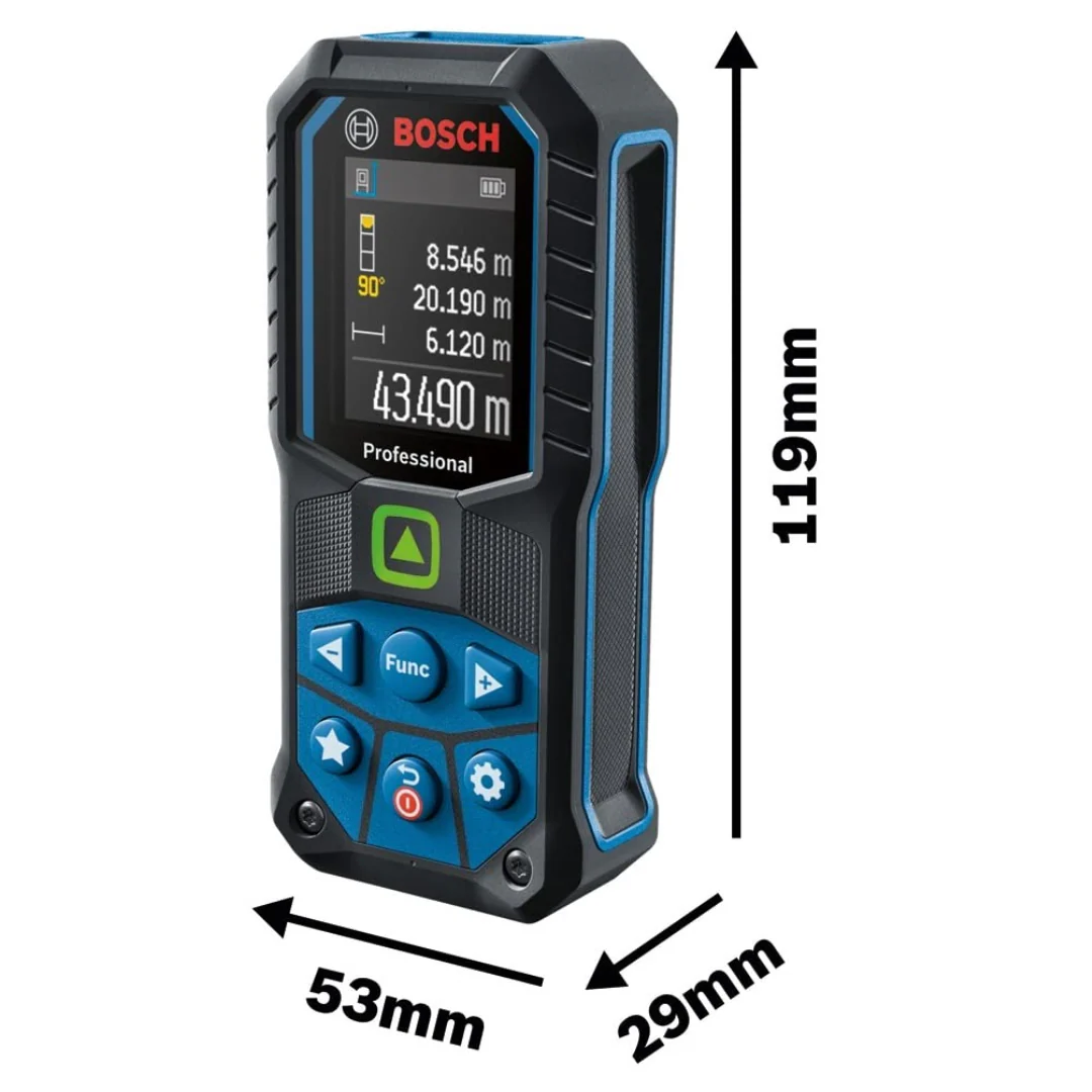 Bosch GLM 50-23 G 50M Range Laser Distance Meter with Green Color Backlit Display - Image 3