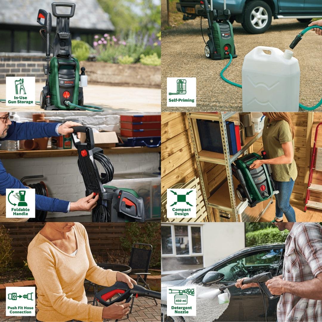Bosch High Pressure Washer Universal Aquatak 125 Bar | 1500W Powerful Motor | 6 L/H Water Flow | Compact & Portable | Premium Accessories Included - Image 6