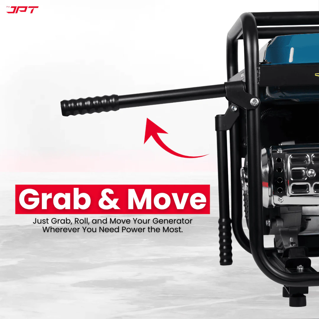 DAYURI Heavy-Duty 5.5Kw Portable Petrol Generator | Single Phase 4-Stroke Engine | Push-Button & Recoil Start | 220V/50Hz AC + 12V DC | 25L Fuel Tank | Ideal for Home, Business & Outdoor - Image 9