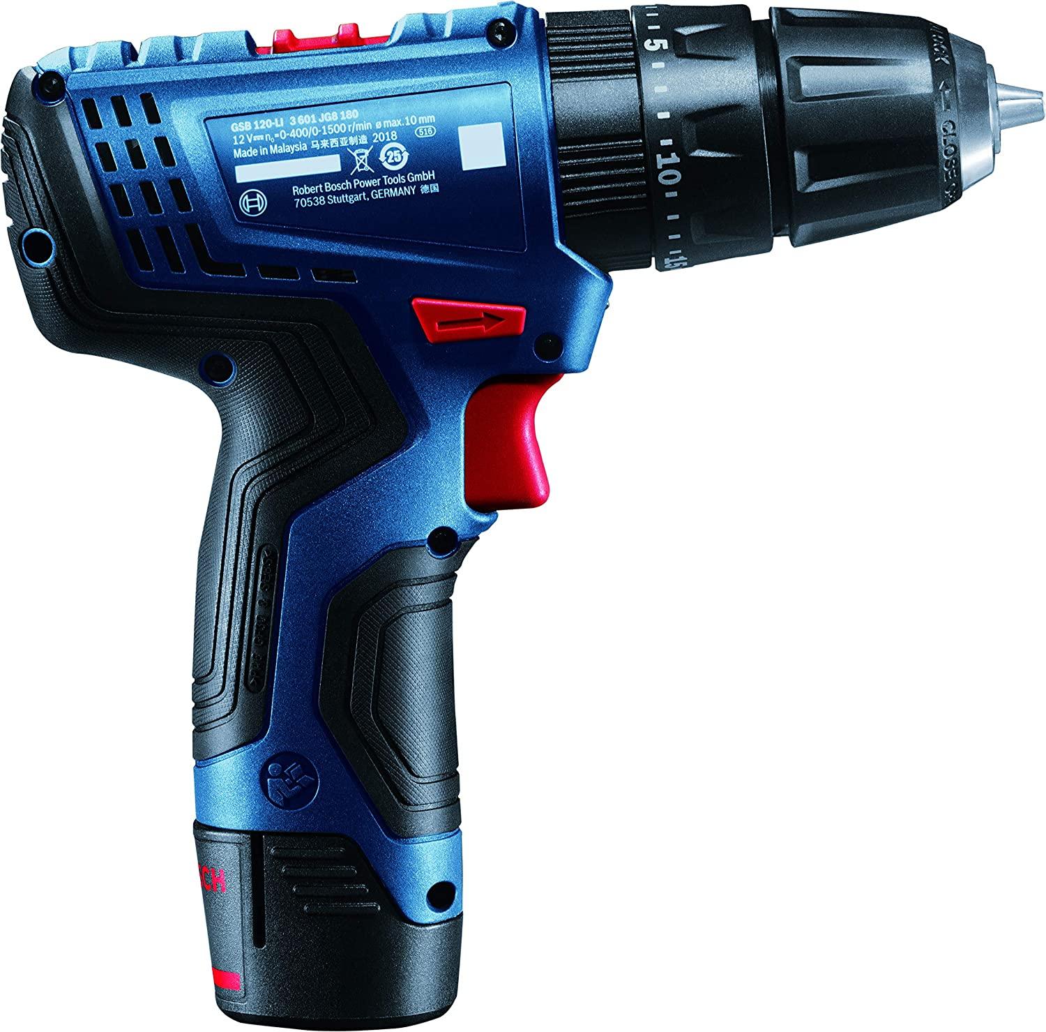 Bosch GSB 120 Kit Professional Cordless Impact Drill Driver with 12V Double battery - Image 3