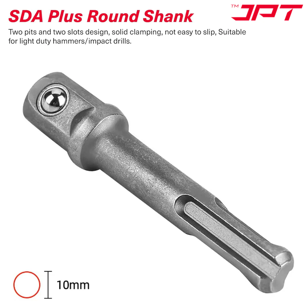 JPT 1/2-Inch SDS Plus Impact Socket Adapter | Quick Change Hex Extension Adapter | Hammer Drill Connector for Impact Wrenches & Rotary Hammers - Image 4