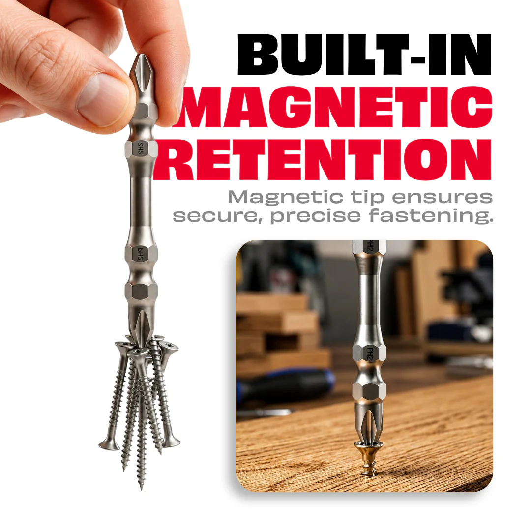 JPT 10-Pieces Ultra Heavy Duty Magnetic Screwdriver Bit Set | S2 High Torque Alloy Steel | PH2 Power Drill Double End - Image 3