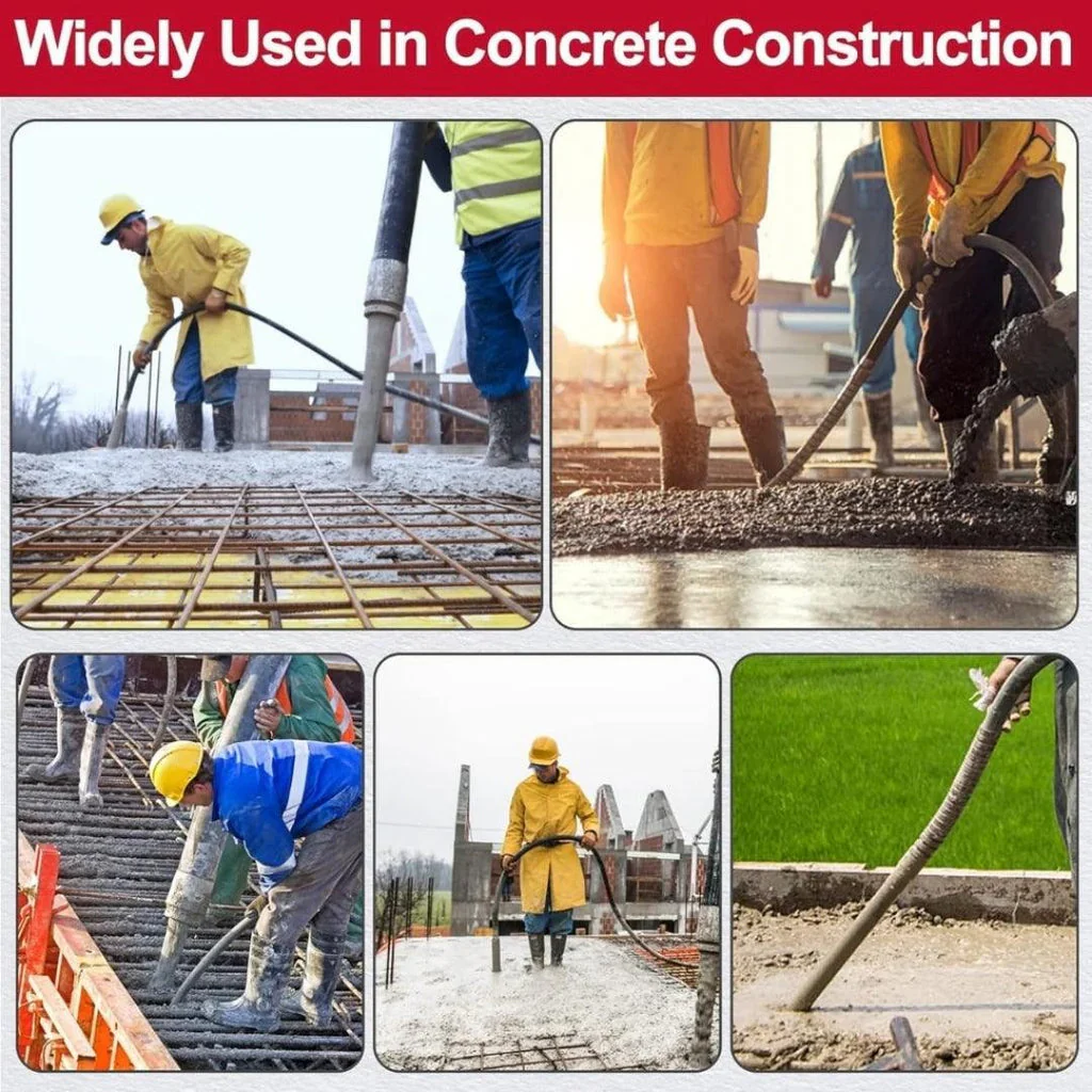JPT Heavy Duty 1050-Watt Concrete Vibrator Machine | 10000 Vibrations Per Minute | 4000 RPM Speed | Pure Copper Winding Motor | 35mm Chuck | 1.5m And 3m Concrete Vibrator Needles Set Included - Image 9
