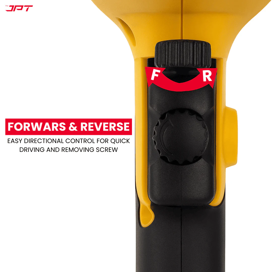 JPT Heavy-Duty Electric Drill Machine | 10MM Chuck | 500W Motor | 3000RPM Speed | 12-Speed Selection | Forward & Reverse | Auto-Lock Button | 4 Wood & 8 Masonry Drill Bits Included - Image 5