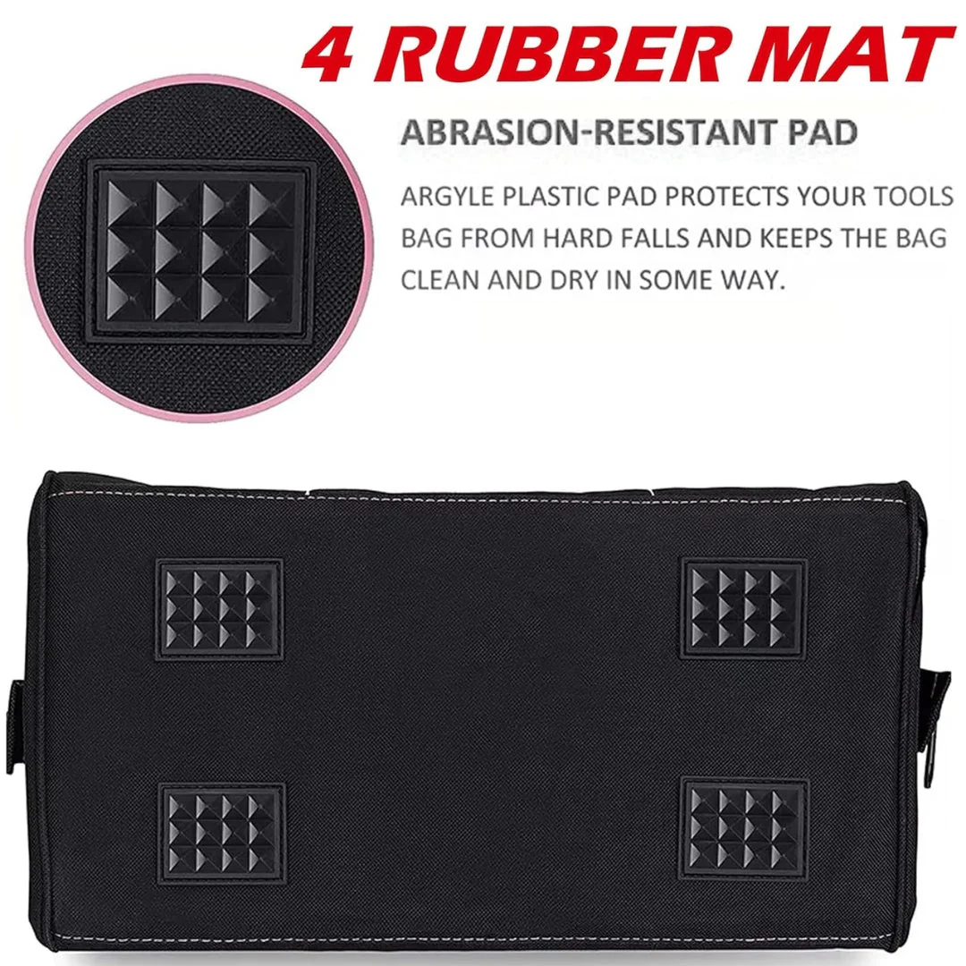 JPT 16-Inch Heavy Duty Waterproof Tool Bag | Oxford Cloth and Fine Stitching Build | Made-In India Bag | Portable Bag for Electrician, Technician, Mechanics, Carpenter, and More - Image 4