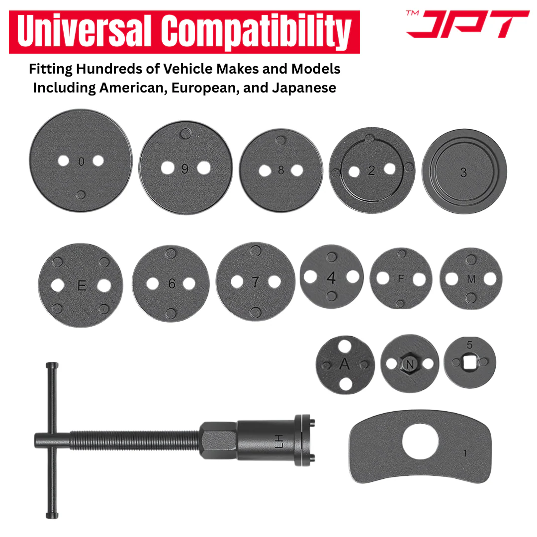JPT 16-Pieces Brake Caliper Piston Rewind Tool Kit | Universal Brake Piston Tool Kit for Disc Brake Pad Replacement | Car Brake Repair Kit for Front & Rear Calipers - Image 5