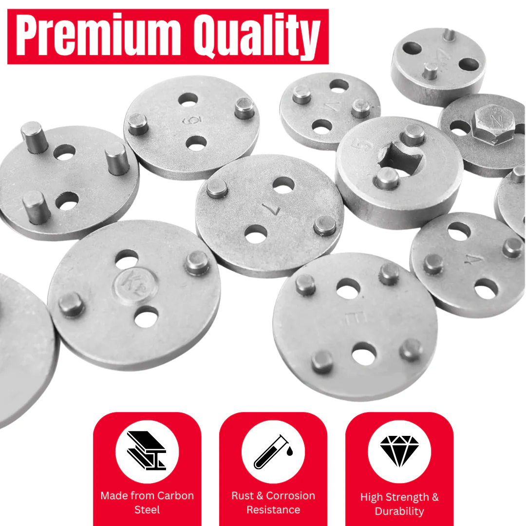 JPT 16-Pieces Brake Caliper Piston Rewind Tool Kit | Universal Brake Piston Tool Kit for Disc Brake Pad Replacement | Car Brake Repair Kit for Front & Rear Calipers - Image 6