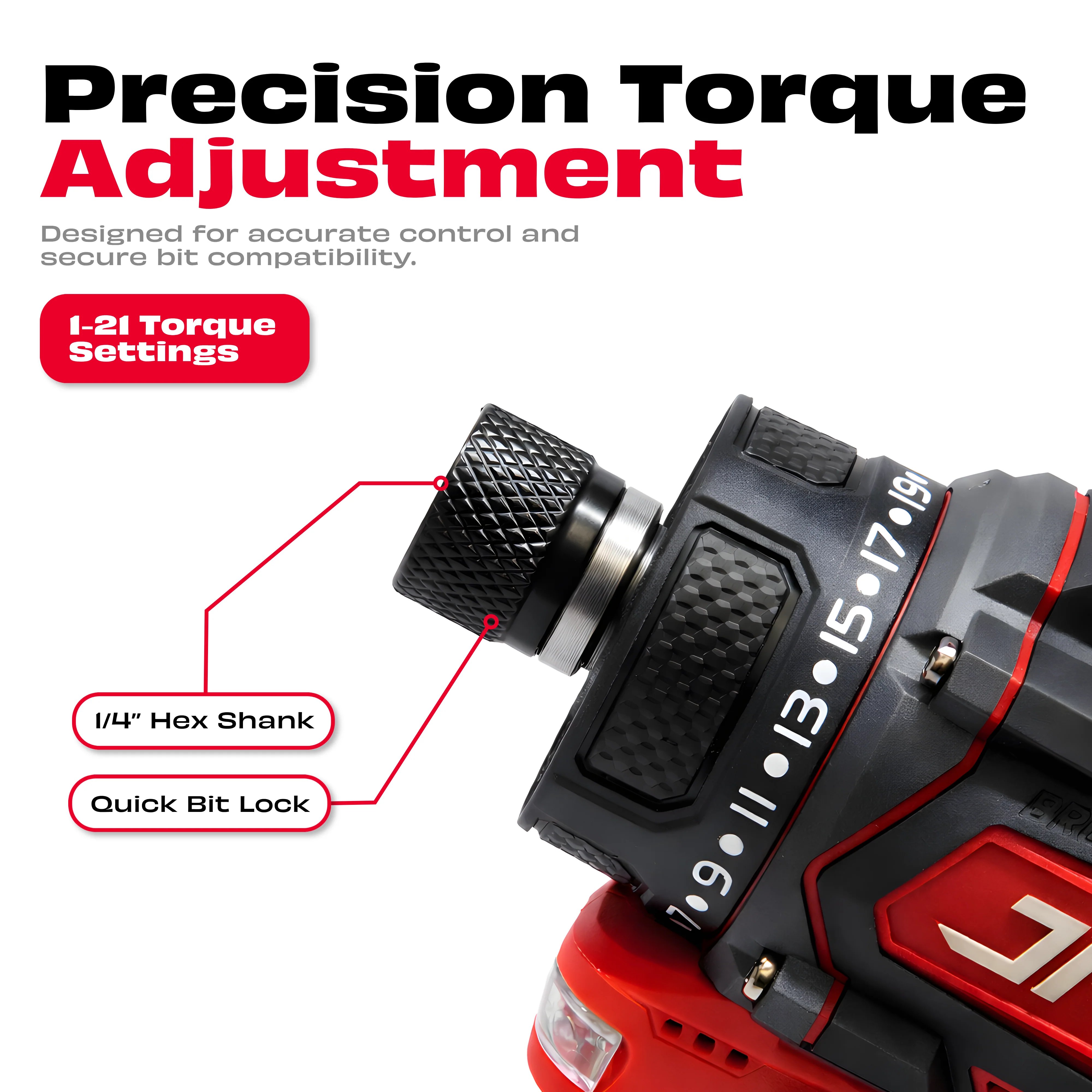 JPT 18-volt Pro Series Cordless Impact Driver | 160N.M Torque | 0-4500RPM Speed | 1/4-Inch Hex Shank | 3-Speed Variable | Brushless Motor | 6-Months Warranty - Image 6