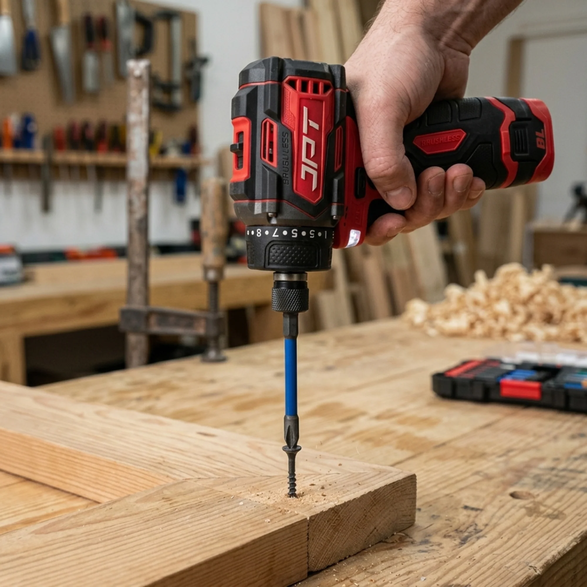 JPT 18-volt Pro Series Cordless Impact Driver | 160N.M Torque | 0-4500RPM Speed | 1/4-Inch Hex Shank | 3-Speed Variable | Brushless Motor | 6-Months Warranty - Image 7