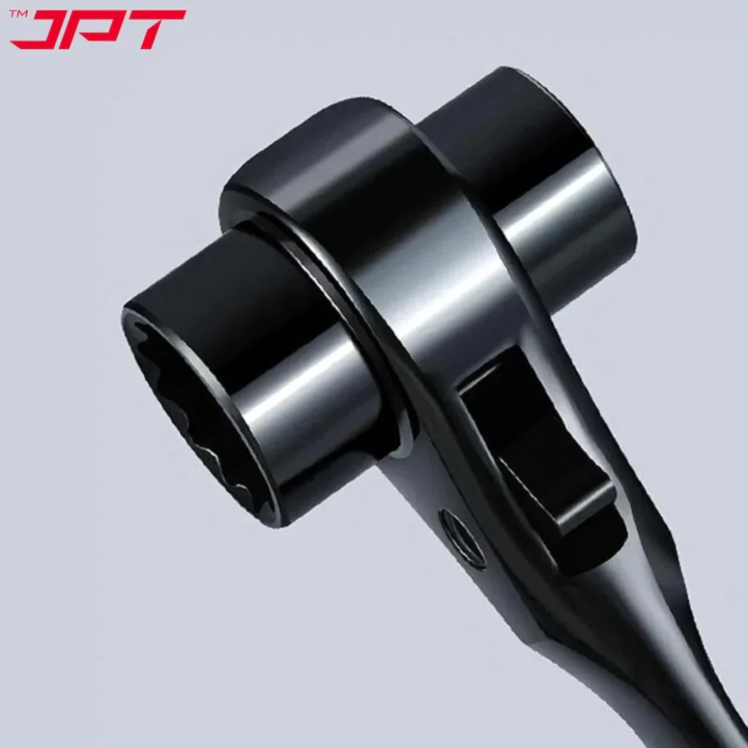 JPT 19-21MM Hexagon Scaffold Quick Wrench | Double Openings Head Ratchet Spanner | Pointed Tail Ratchet Wrench for Automotive Service - Image 6