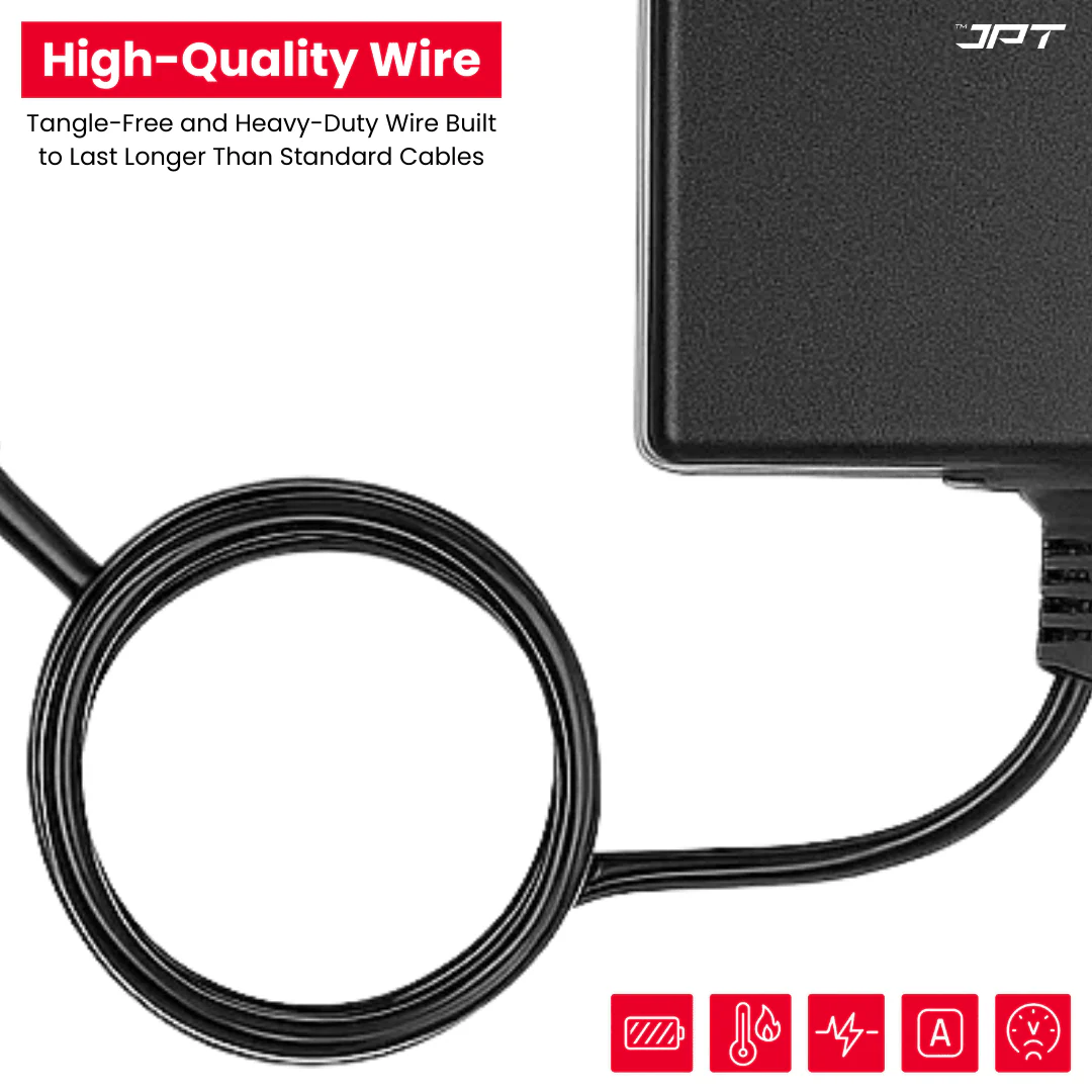 JPT 21V Lithium Battery Charger | 100-240VAC 50/60Hz Input | 21VDC 1.5A Output | Best for Electric Tools, Rechargeable Devices, ETC - Image 2