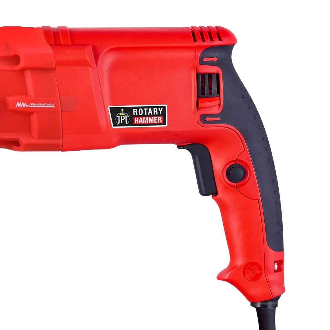 JPT SDS-Plus 26MM Core Rotary Hammer Drill Machine With Chiseling Function | 800-Watt Motor | 1100 RPM Speed | 4 Functions Mode | Depth Gauge | Auxiliary Handle - Image 4