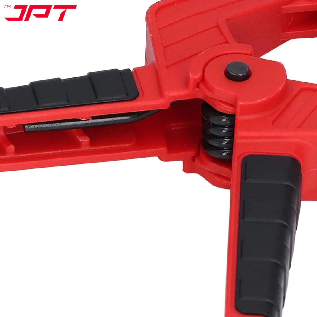 JPT 3 Inch Ultra Heavy-Duty Spring Clamp 80mm Wide Jaw | Reinforced Body with Hardened Steel Spring | 45° Rotating Pads | Strong Grip Woodworking & Carpentry Clamp for Workshop & DIY Use - Image 6
