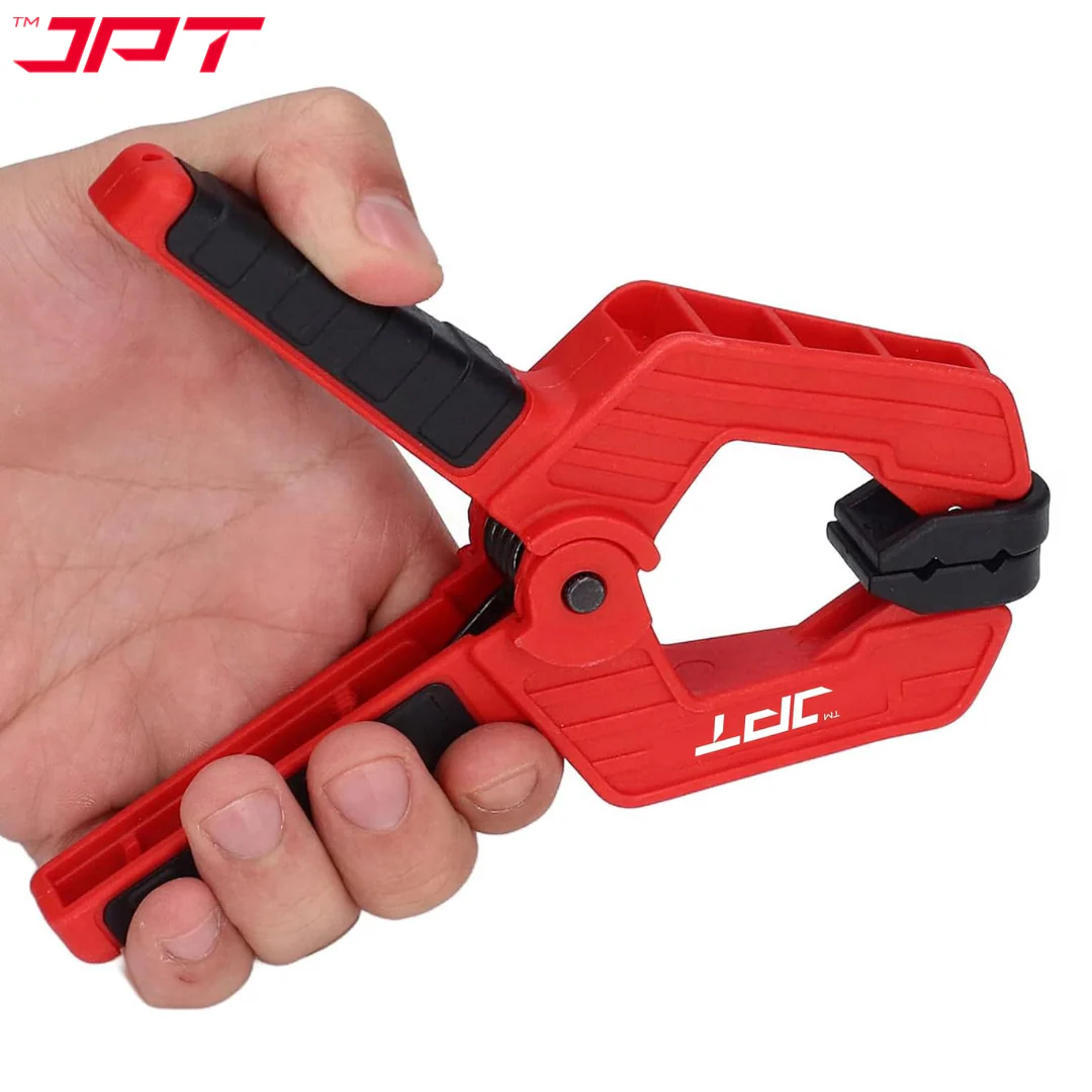 JPT 3 Inch Ultra Heavy-Duty Spring Clamp 80mm Wide Jaw | Reinforced Body with Hardened Steel Spring | 45° Rotating Pads | Strong Grip Woodworking & Carpentry Clamp for Workshop & DIY Use - Image 7
