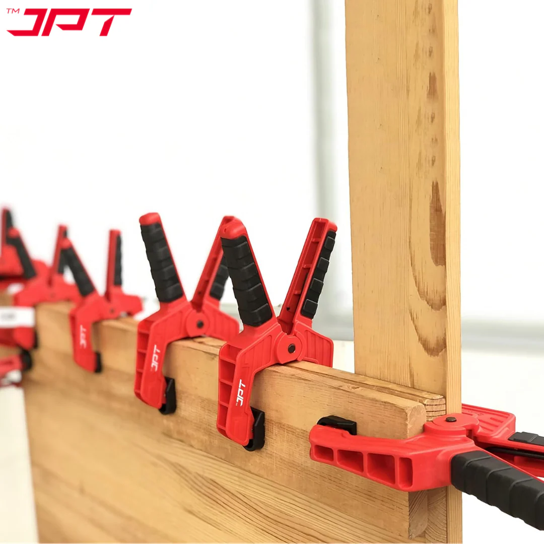 JPT 3 Inch Ultra Heavy-Duty Spring Clamp 80mm Wide Jaw | Reinforced Body with Hardened Steel Spring | 45° Rotating Pads | Strong Grip Woodworking & Carpentry Clamp for Workshop & DIY Use - Image 8