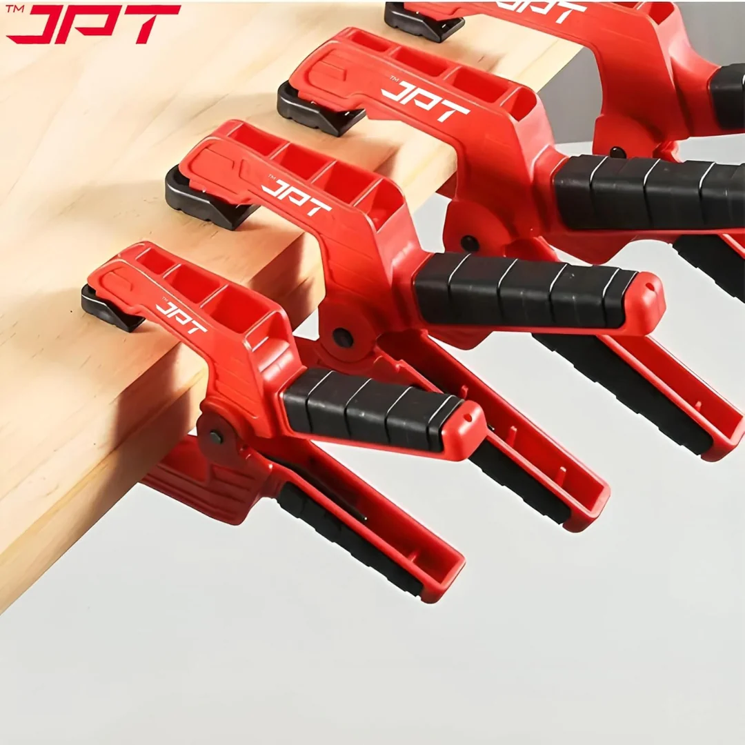 JPT 3pcs Ultra Heavy-Duty Spring Clamp Combo Set | 2.5", 3" And 4" Spring Clamp | Reinforced Body with Hardened Steel Spring | 45° Rotating Pads | Strong Grip Woodworking & Carpentry Clamp for Workshop & DIY Use - Image 7