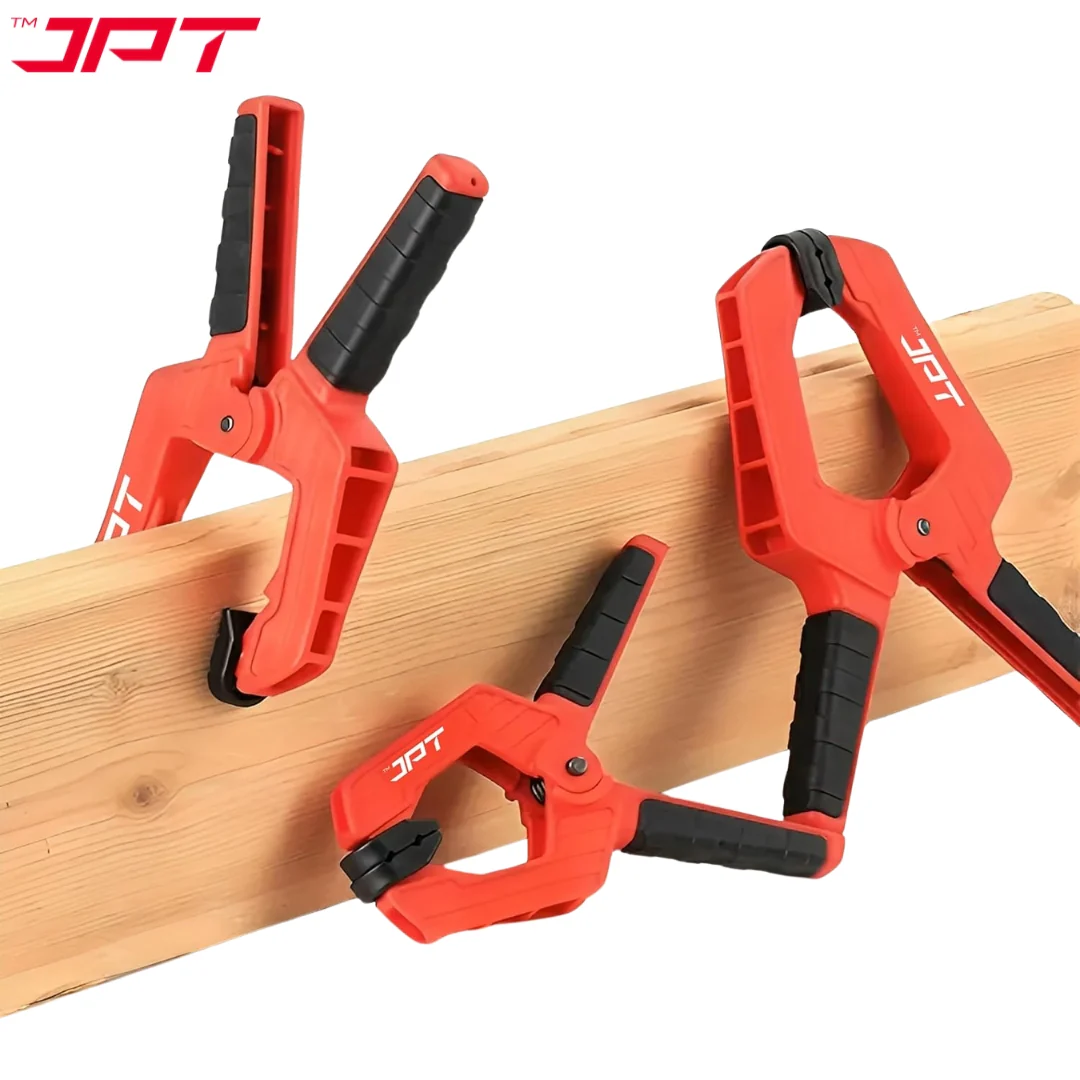 JPT 3pcs Ultra Heavy-Duty Spring Clamp Combo Set | 2.5", 3" And 4" Spring Clamp | Reinforced Body with Hardened Steel Spring | 45° Rotating Pads | Strong Grip Woodworking & Carpentry Clamp for Workshop & DIY Use - Image 8