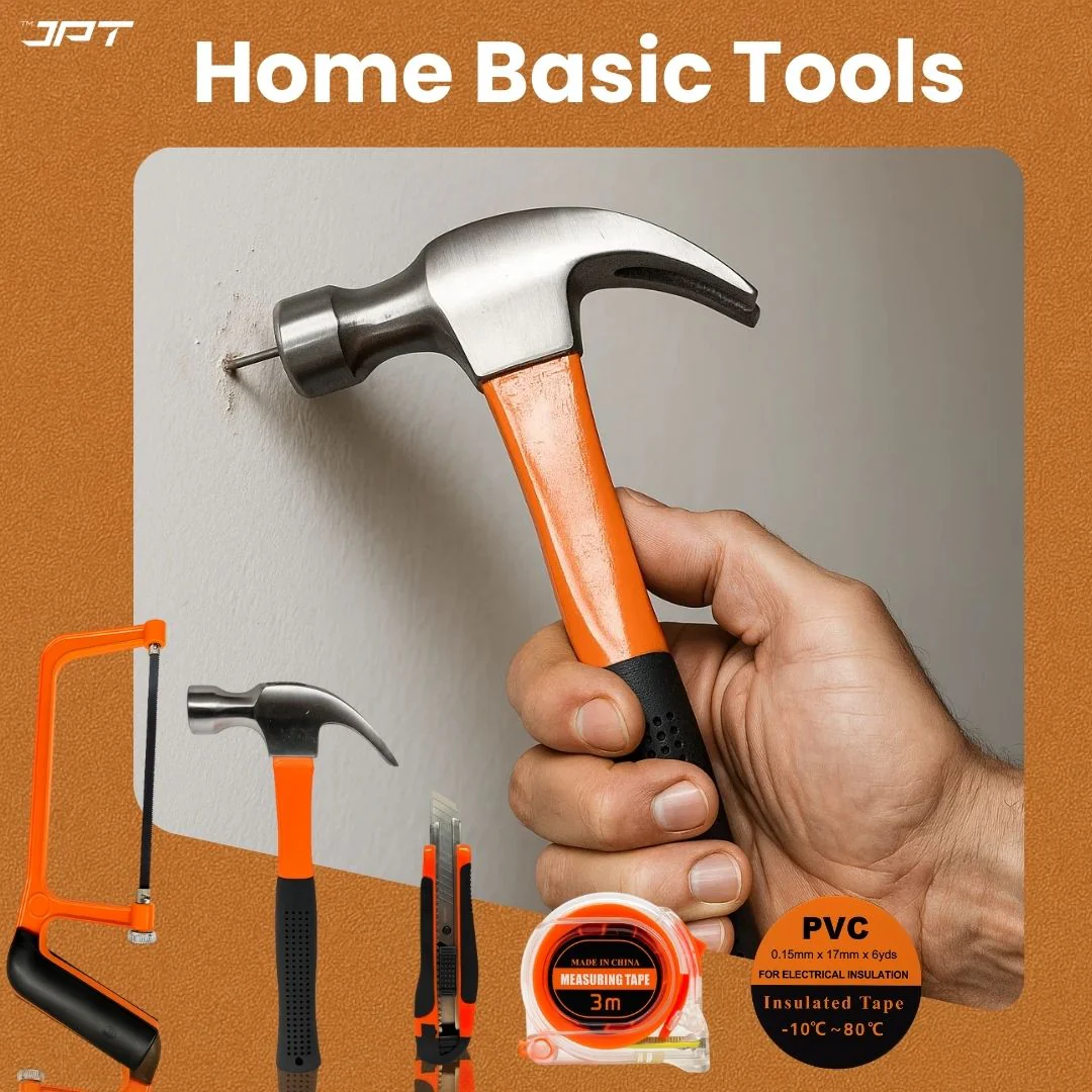 JPT 37-Piece Heavy-Duty Home Repair Hand Tool Kit | All-in-One Tool Set with Screwdrivers, Pliers, Drill Bits, Allen Keys, Claw Hammer, Taps & More | Ideal for DIY, Furniture Assembly & Electrical Work - Image 5