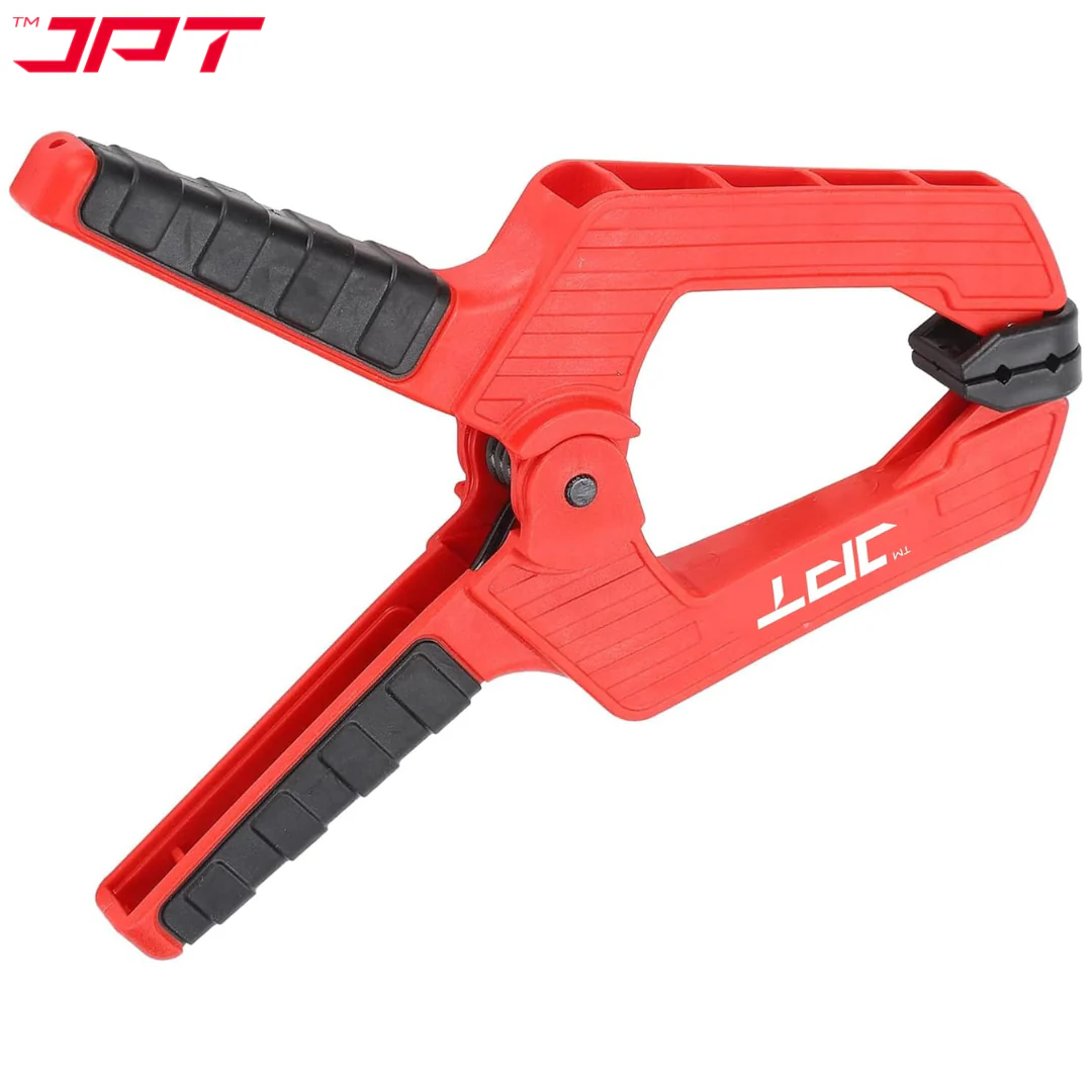 JPT 4 Inch Ultra Heavy-Duty Spring Clamp 106mm Wide Jaw | Reinforced Body with Hardened Steel Spring | 45° Rotating Pads | Strong Grip Woodworking & Carpentry Clamp for Workshop & DIY Use - Image 4