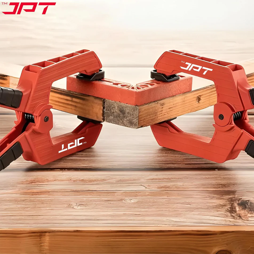 JPT 4 Inch Ultra Heavy-Duty Spring Clamp 106mm Wide Jaw | Reinforced Body with Hardened Steel Spring | 45° Rotating Pads | Strong Grip Woodworking & Carpentry Clamp for Workshop & DIY Use - Image 6