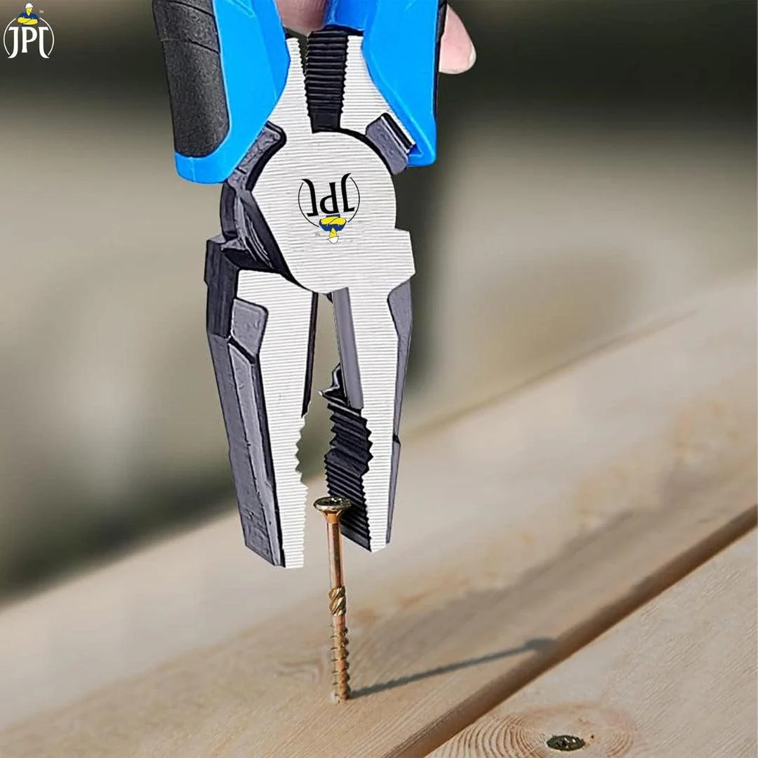 JPT 8-Inch Heavy Duty High-Leverage Cutting Plier for Twisting, Clamping Screws, and Cutting Soft Metals like Copper and Aluminum - Image 8