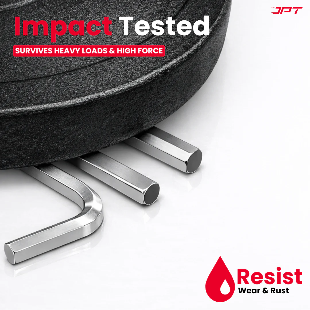 JPT 9-Piece Torx Allen Key Set (T10–T50) – 5 Inch L-Type Heavy Duty CR-V Chrome Vanadium Allen Key, Professional Heavy Duty Hex Key Set with Holder for Bike, Car & Industrial Use - Image 4