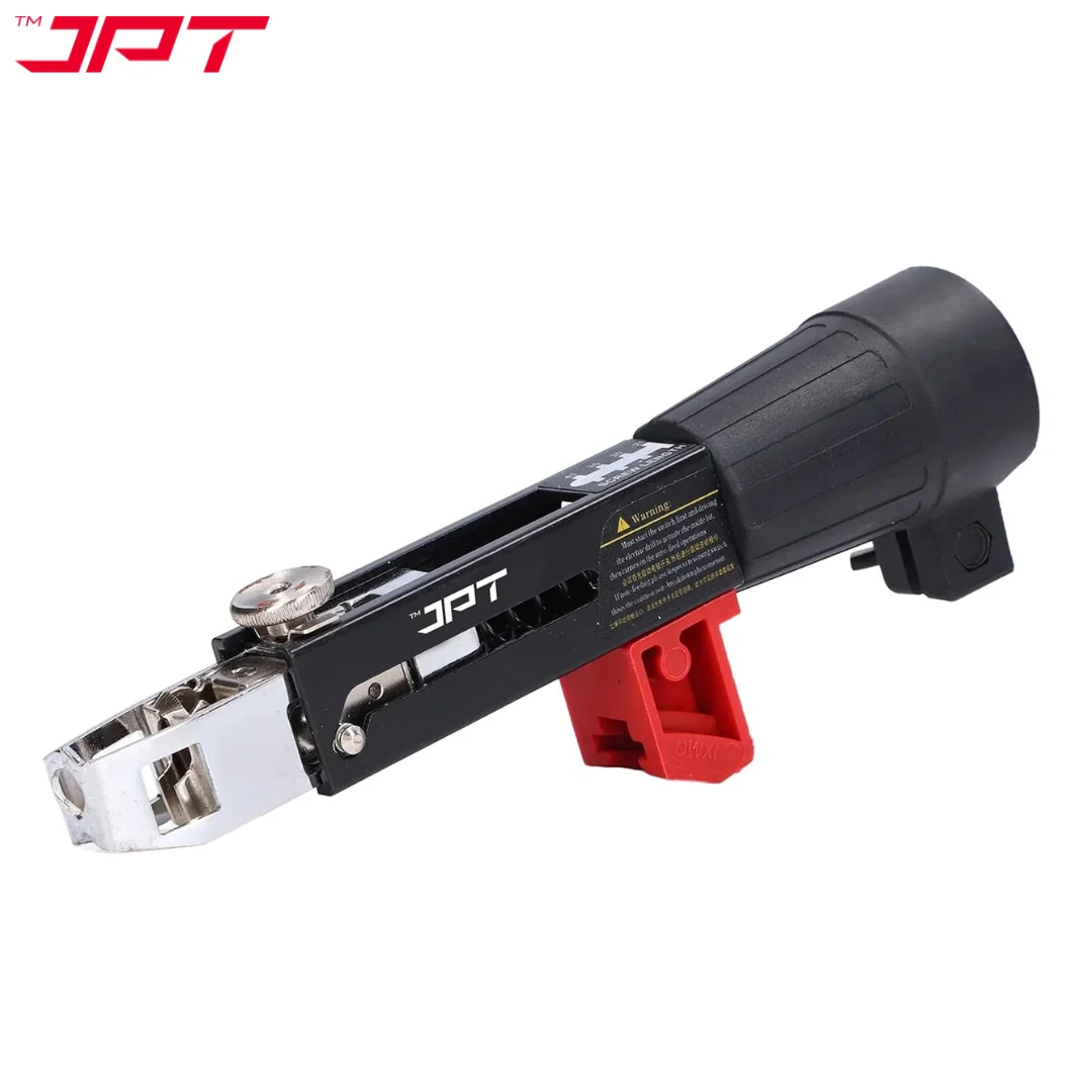 JPT Automatic Chain Nail Gun Adapter – Collated Screw Autofeed Nailing Head for Electric Drill, Heavy-Duty Drywall & Woodworking Nail Gun Attachment with 50-Piece Chain Nails - Image 8