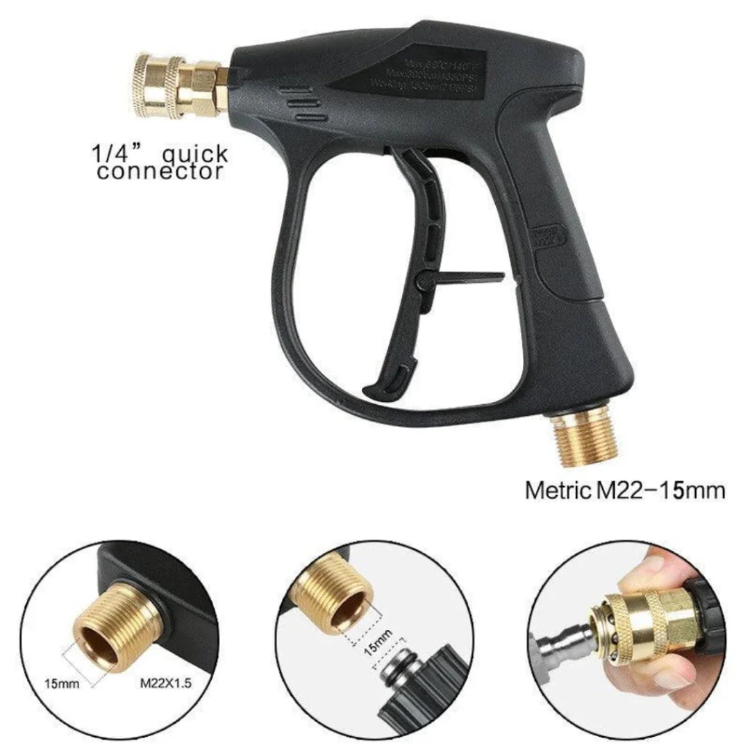 JPT Combo Universal Water Pressure Gun with 8-Metre Pressure Washer Hose Pipe – Compatible with Most Pressure Washer Brands - Image 7