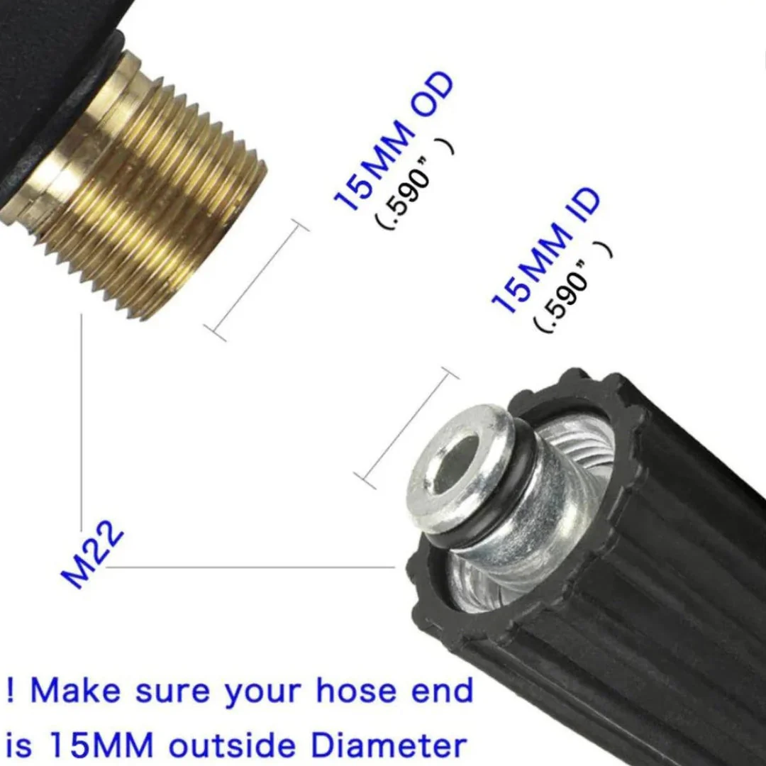JPT Combo Universal Water Pressure Gun with 8-Metre Pressure Washer Hose Pipe – Compatible with Most Pressure Washer Brands - Image 8