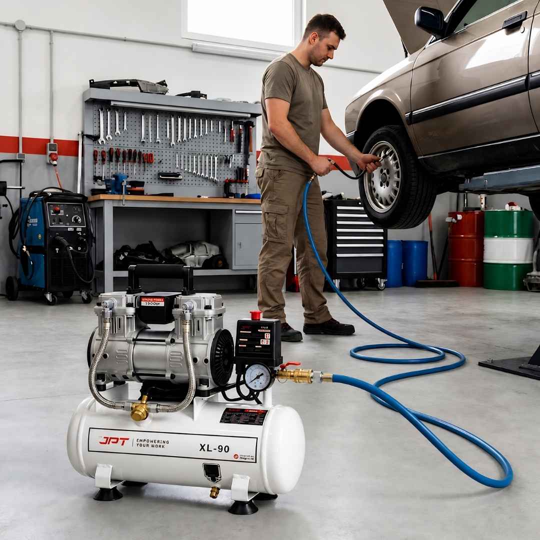 JPT Compressor 9L Oil Free Air | 1500W/2HP Portable Auto Cut-Off | Maintenance Free Compact Air Compressor for Painting, Nailing, Garage & Auto Workshop Use - Image 7