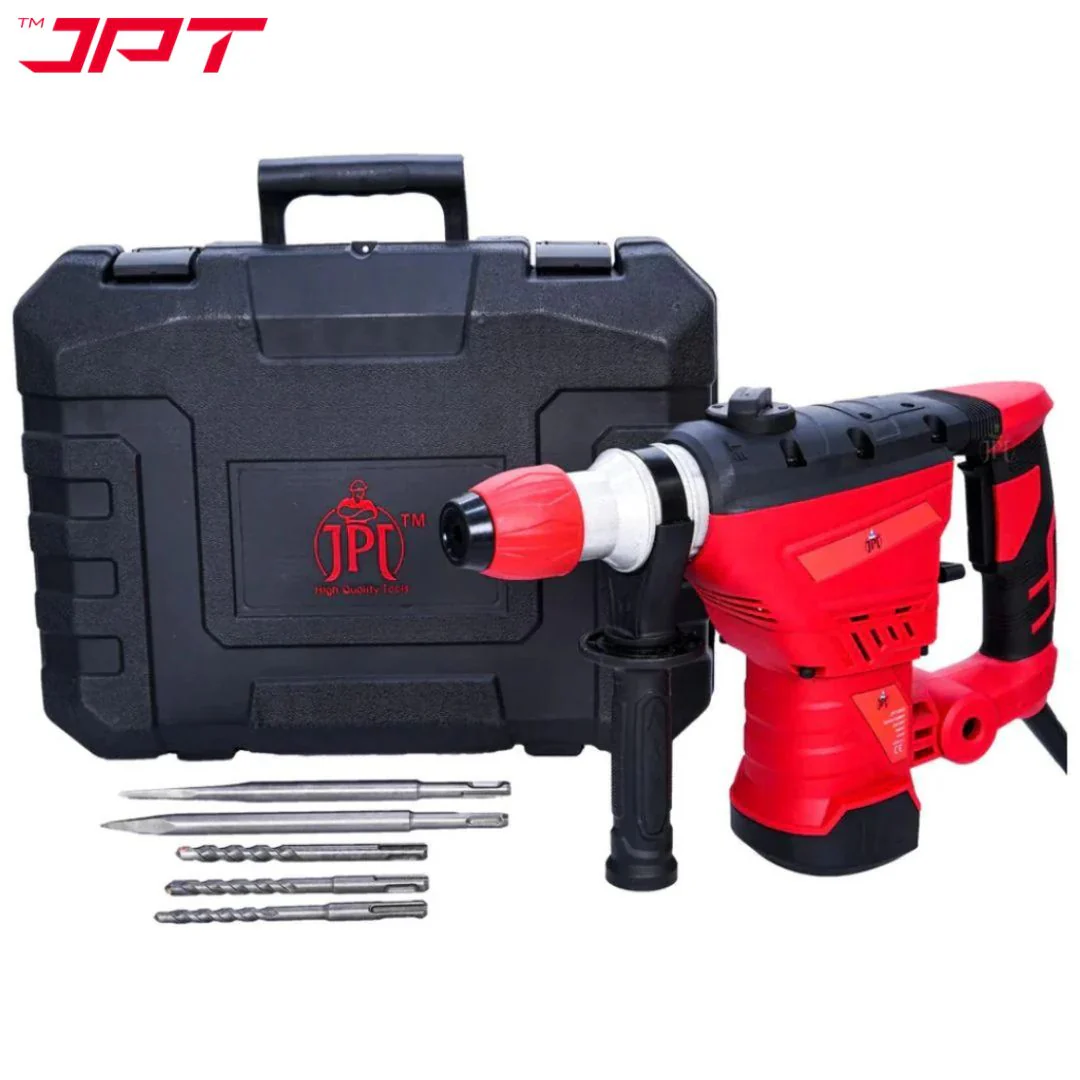 JPT Heavy Duty SDS Plus 32MM Core Rotary Hammer & Breaker Machine | 1500-Watt Motor | 4000 RPM Speed | 3800 BPM Force | 4.5 Joules Impact | 32mm Deep Drilling | 3 Function Modes | All Accessories Included - Image 6