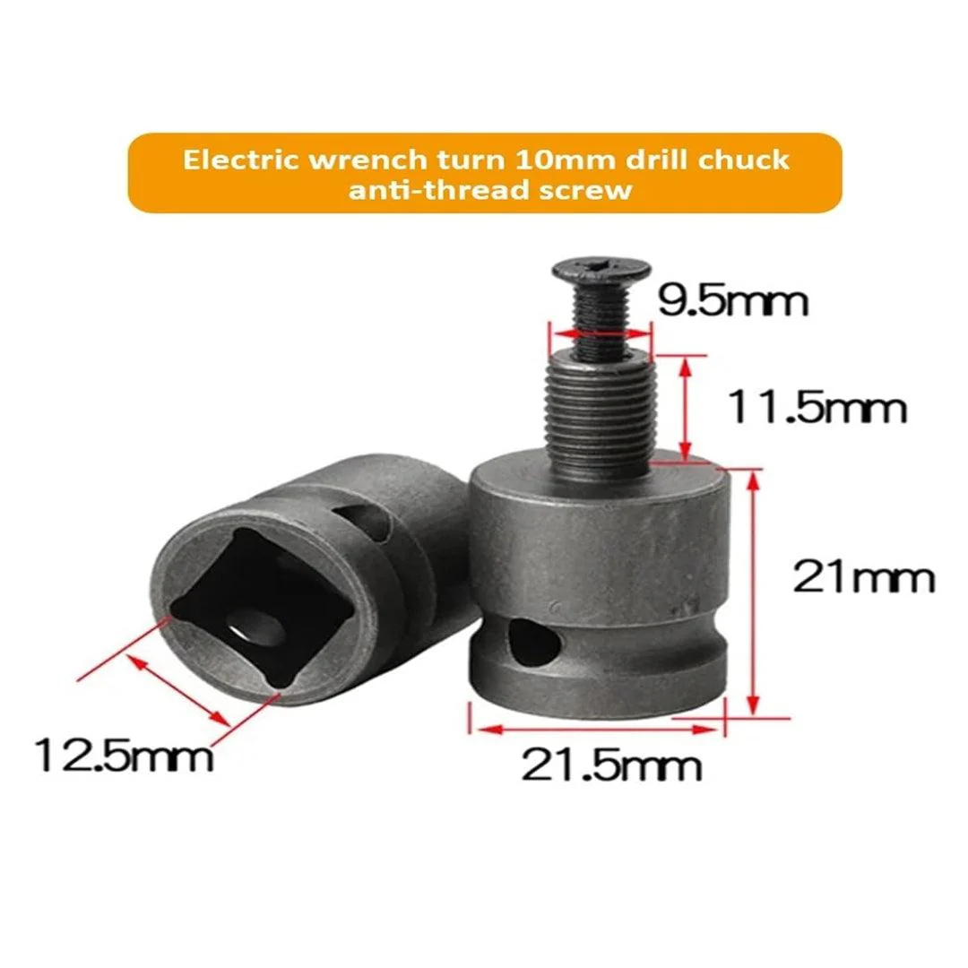 JPT Drill Chuck Adopter For Impact Wrench 1/2" Shank - Image 4