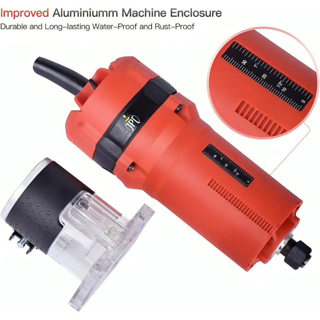 JPT Professional Compact Wood Router Machine | 700W Power | 30,000 RPM Speed | 60hz Frequency | 6.35mm Milling Cutter - Image 5