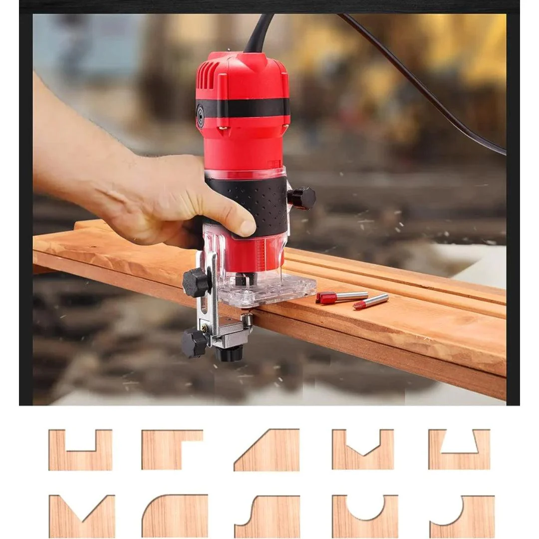 JPT Professional Compact Wood Router Machine | 700W Power | 30,000 RPM Speed | 60hz Frequency | 6.35mm Milling Cutter - Image 8