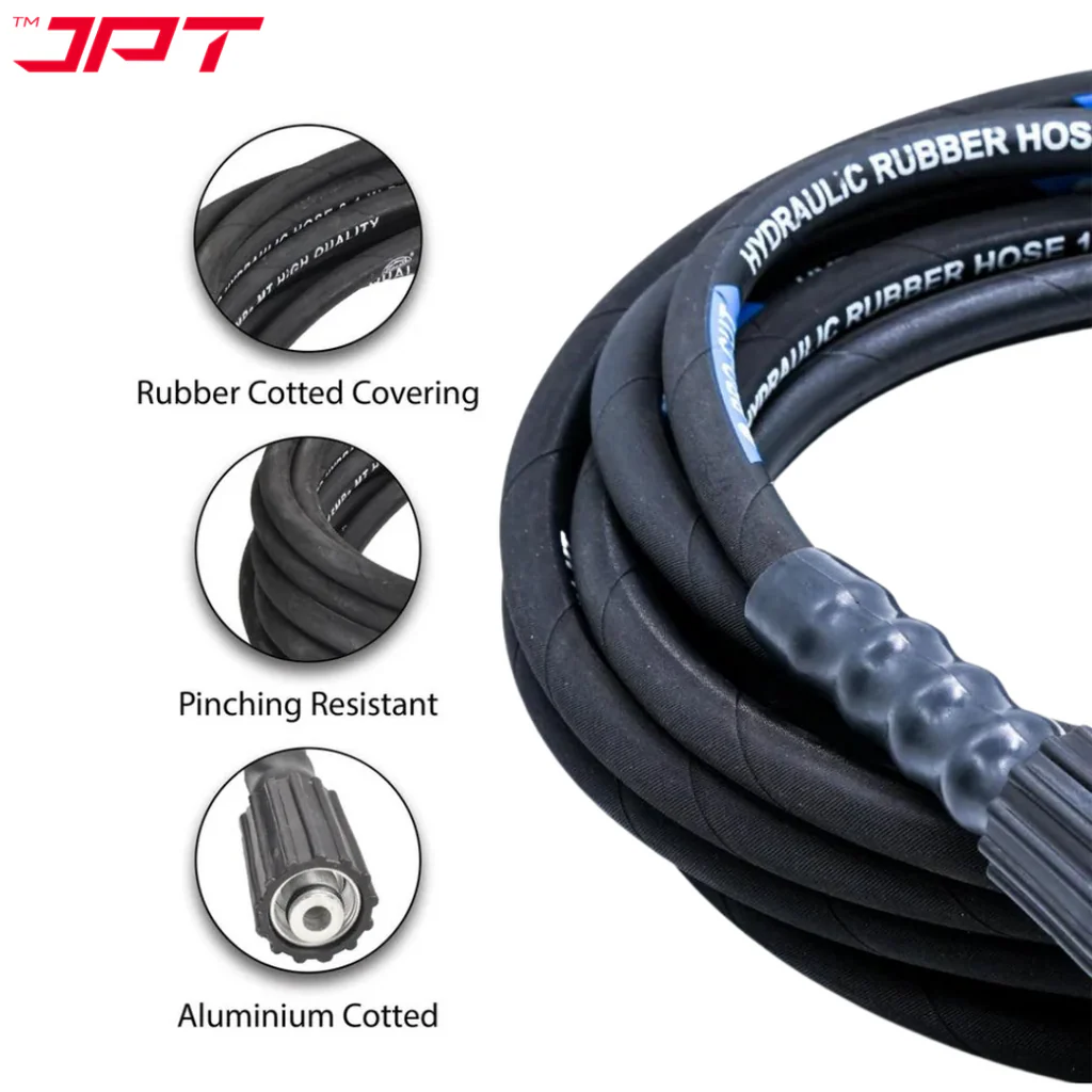 JPT Heavy Duty 8-Metre Pressure Washer Hose Pipe | American Standard M22 Thread with O-Ring Seals | Stand Upto 3000 PSI Pressure | Compatible with Many Pressure Washer Brand - Image 6