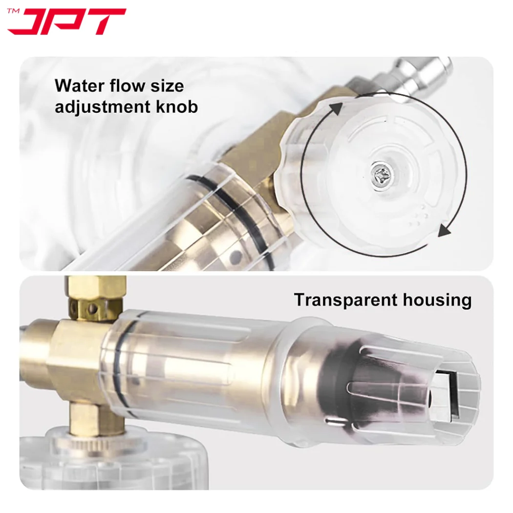 JPT Heavy-Duty Snow Foam Cannon | 70Bar Power | 3000PSI Pressure | Adjustable Nozzle | 1.1mm Orifice | 1-Litre Capacity | 1/4" Quick Connector Included - Image 2