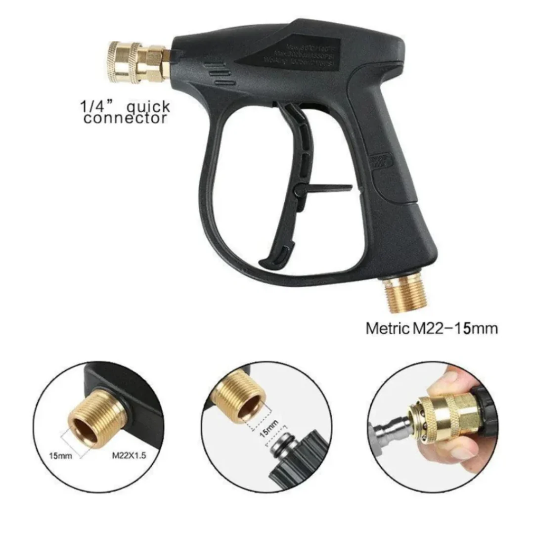 JPT Heavy Duty Universal High Pressure Water Gun | Max. 300 Bar Power | Max. 4350 PSI Pressure | Adjustable Nozzle | Compatible with Most Pressure Washer Brands - Image 6