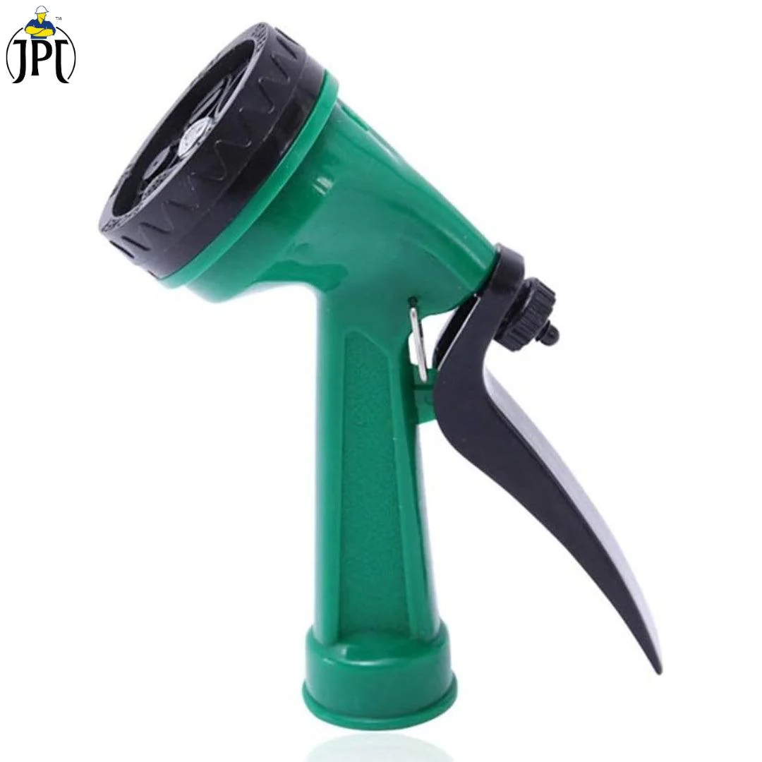 JPT High Pressure Garden Hose Nozzle Water Spray Gun | 5 Pattern Watering Mode | 10-Metre Durable & Flexible Hose Pipe | Include Tap Adapter and 3 Clamps - Image 2
