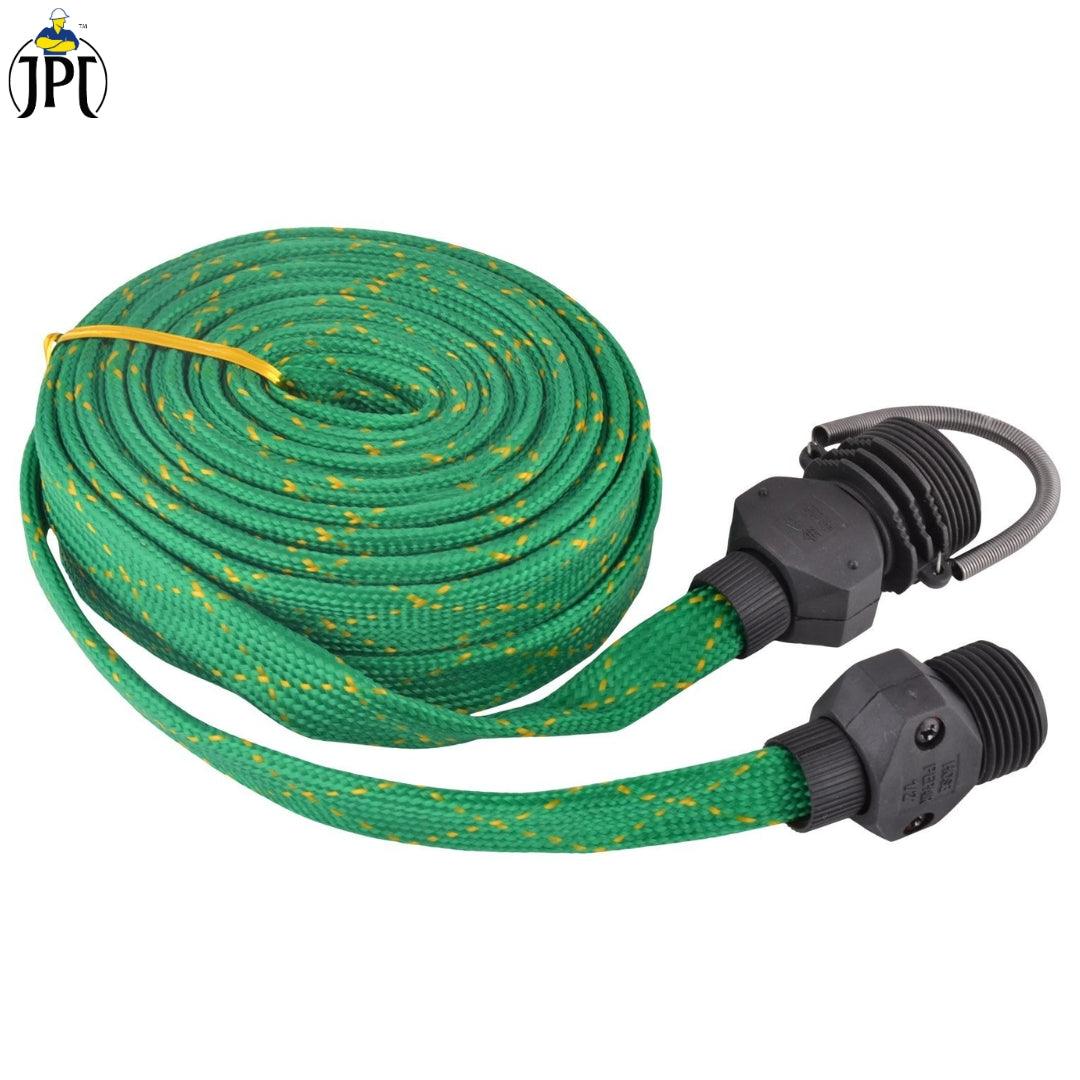 JPT High Pressure Garden Hose Nozzle Water Spray Gun | 5 Pattern Watering Mode | 10-Metre Durable & Flexible Hose Pipe | Include Tap Adapter and 3 Clamps - Image 5
