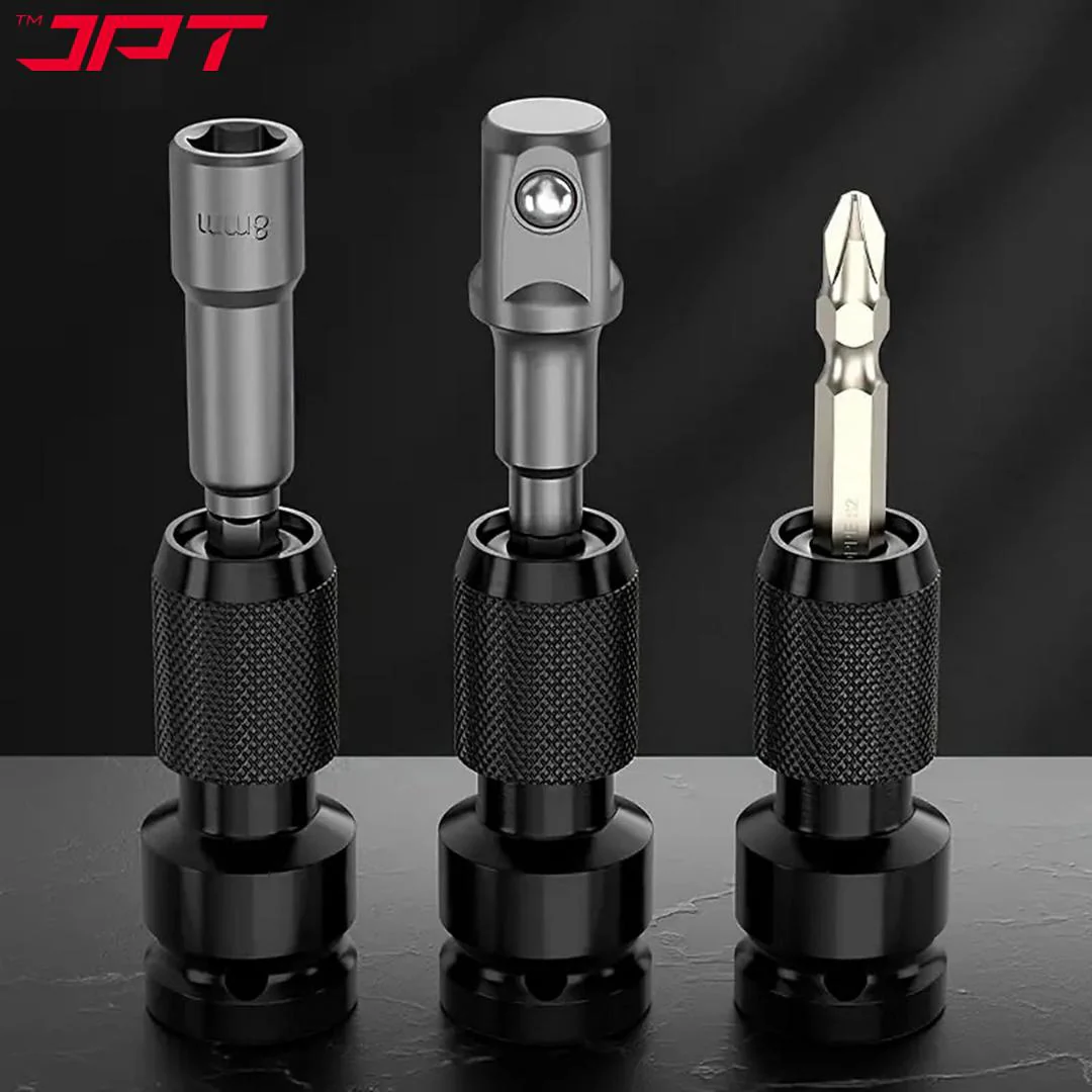JPT 1/2-Inch Square Drive to 1/4-Inch Hex Socket Adapter | Impact wrench To Drill Machine Converter | Quick Release Chuck Converter for Impact Wrench - Image 4