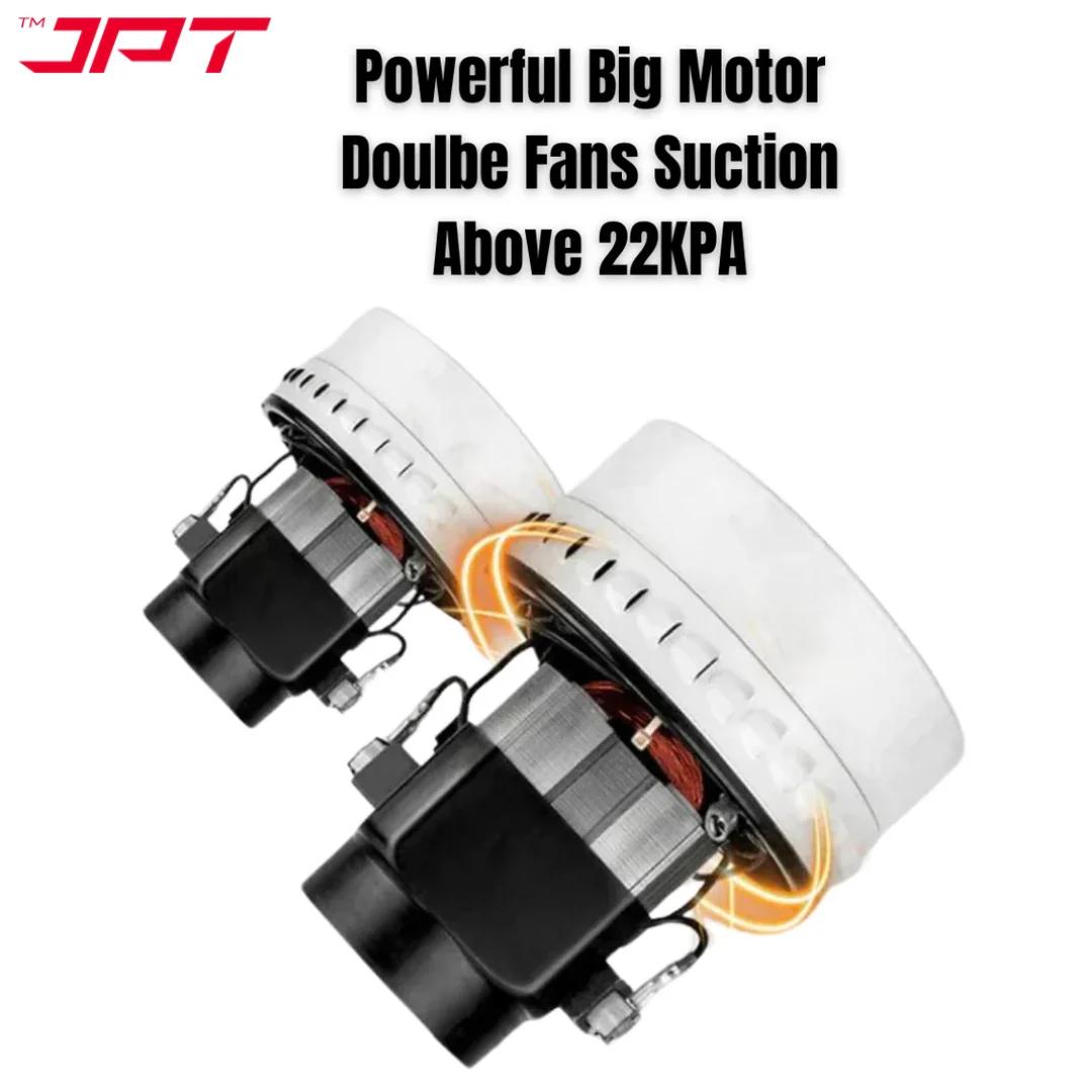 JPT KVC60 Ultra Heavy-Duty Wet and Dry Vacuum Cleaner | 2300-watt Double Motor | 22 kPa Suction Power | 60-Litre SS Tank | HEPA Filtration | Commercial Vacuum Cleaner for Home, Car, Industry Cleaning - Image 6