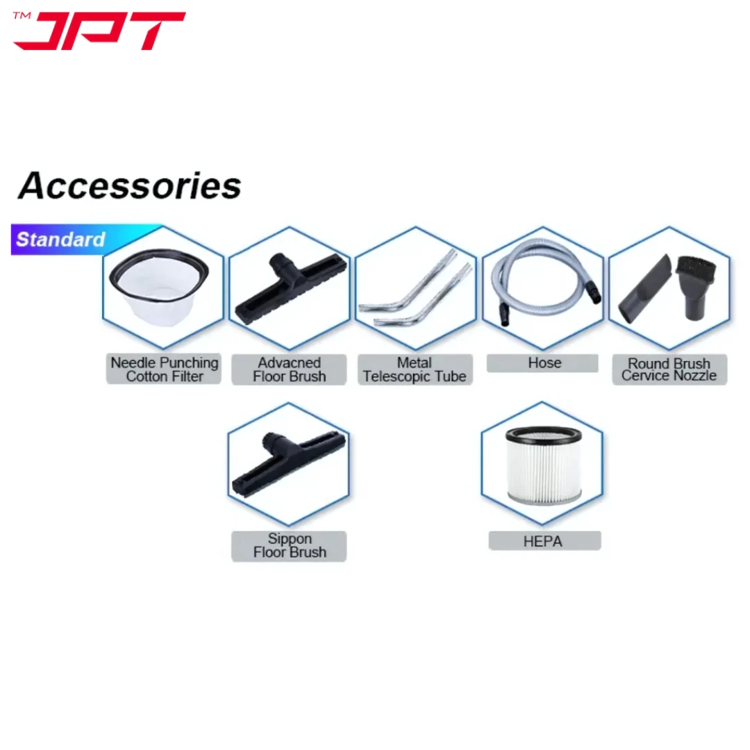 JPT KVC60 Ultra Heavy-Duty Wet and Dry Vacuum Cleaner | 2300-watt Double Motor | 22 kPa Suction Power | 60-Litre SS Tank | HEPA Filtration | Commercial Vacuum Cleaner for Home, Car, Industry Cleaning - Image 7