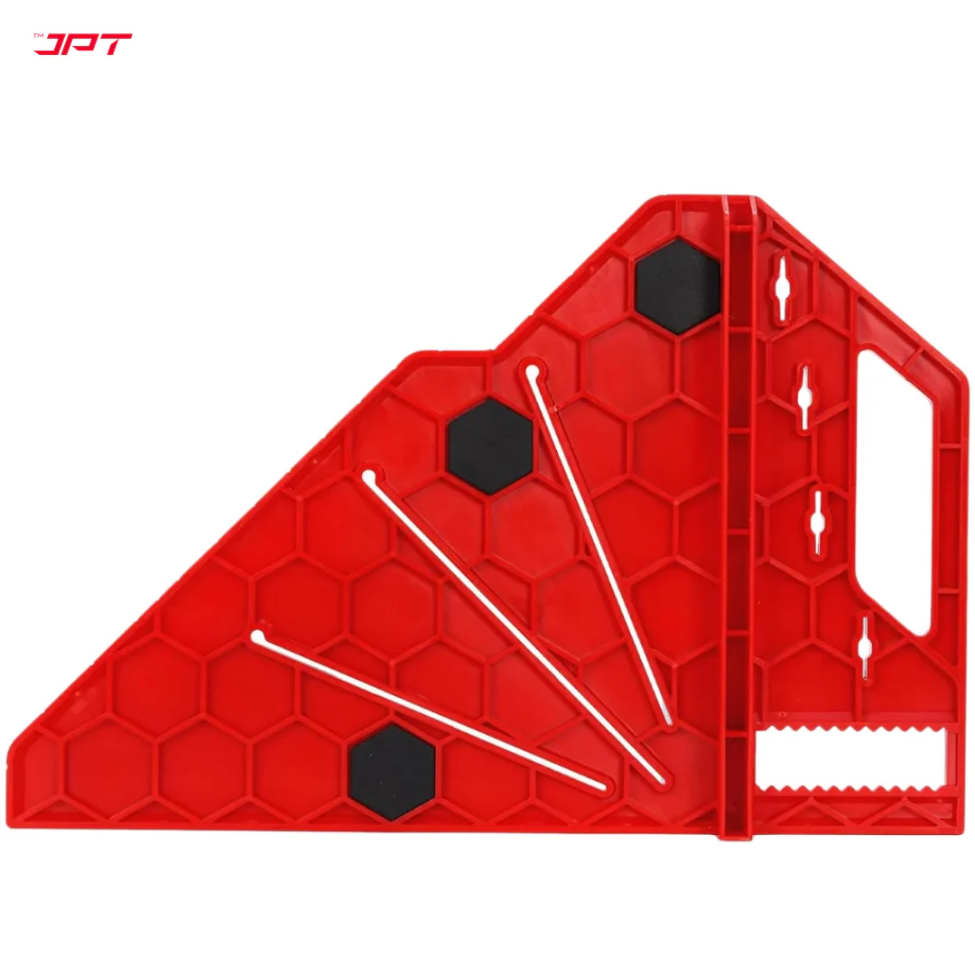 JPT 22.5°, 45°, 67.5° Multi-Angle Measuring Carpenter Square Marking Tool | ABS Plastic Build | High Precision Angle Guide | Built-in Pencil Holder | For Carpentry, Woodworking, Construction - Image 5