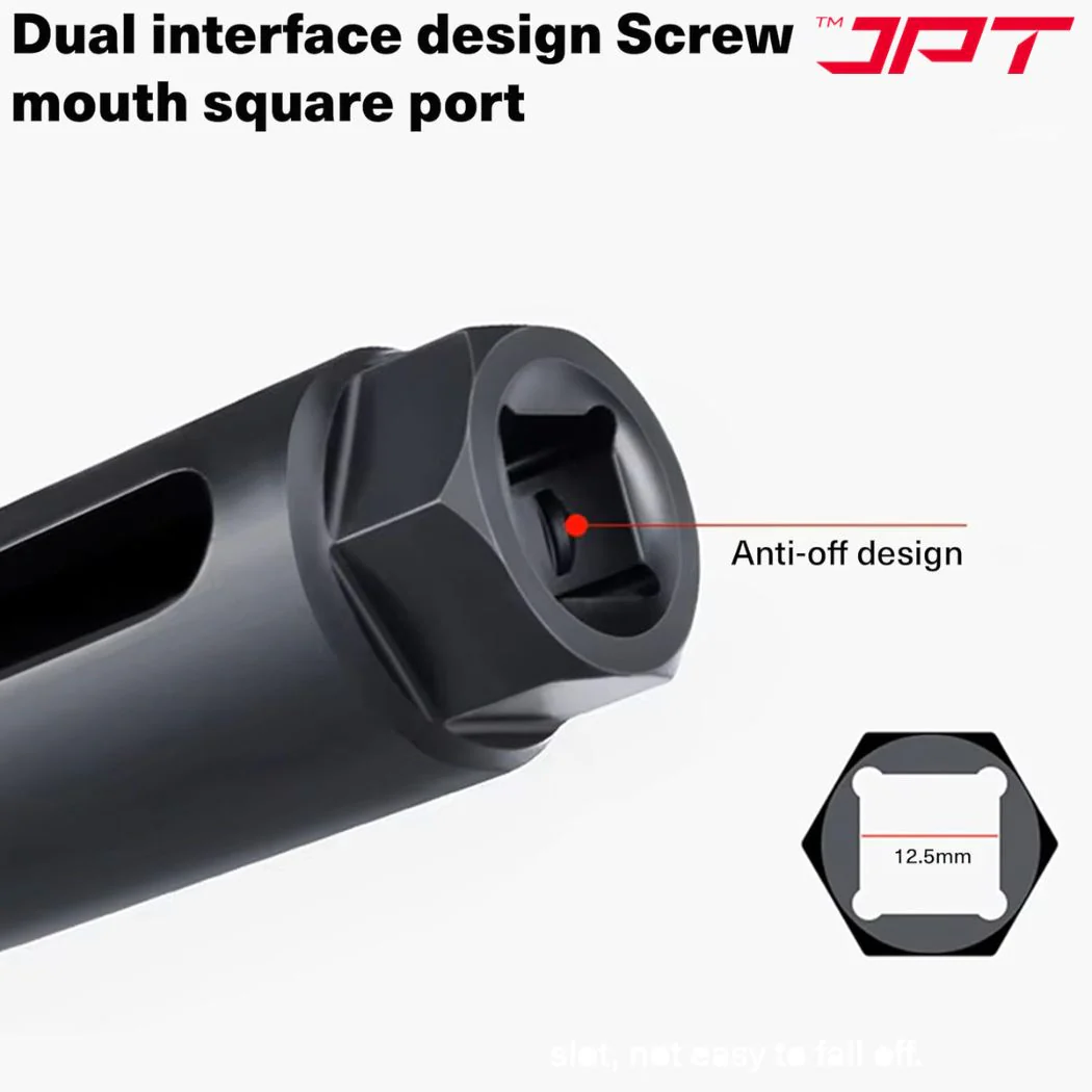 JPT Oxygen Sensor Socket 22mm (7/8 Inch) with Side Wire Cutout – Universal Oxygen Sensor Removal Tool, 1/2-Inch & 3/8-Inch Drive Compatible, Ideal for Most Cars, Trucks & SUVs - Image 7
